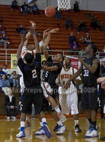 Thumbnail 1 in Summit vs. West (Whataburger Basketball Tournament) photogallery.