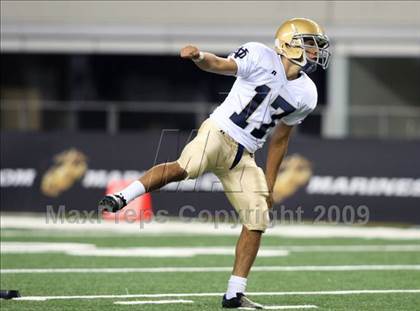 Thumbnail 1 in Klein Oak vs. Notre Dame (Kirk Herbstreit Varsity Football Classic) photogallery.