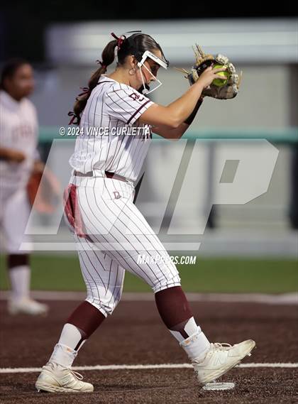 Thumbnail 2 in Round Rock @ Dripping Springs (UIL 6A Softball Bi-District Playoff) photogallery.