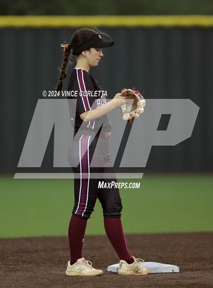 Thumbnail 2 in Round Rock @ Dripping Springs (UIL 6A Softball Bi-District Playoff) photogallery.