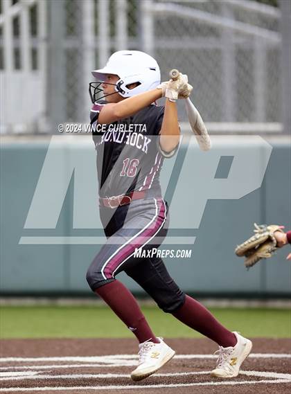 Thumbnail 2 in Round Rock @ Dripping Springs (UIL 6A Softball Bi-District Playoff) photogallery.