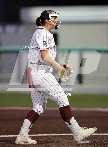 Thumbnail 3 in Round Rock @ Dripping Springs (UIL 6A Softball Bi-District Playoff) photogallery.
