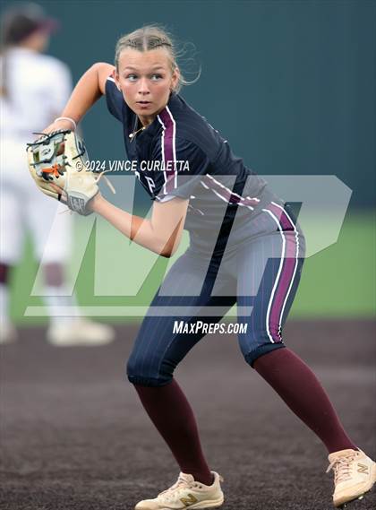 Thumbnail 3 in Round Rock @ Dripping Springs (UIL 6A Softball Bi-District Playoff) photogallery.