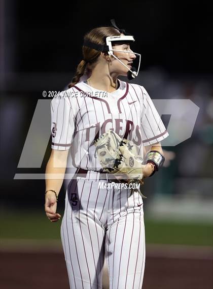 Thumbnail 2 in Round Rock @ Dripping Springs (UIL 6A Softball Bi-District Playoff) photogallery.