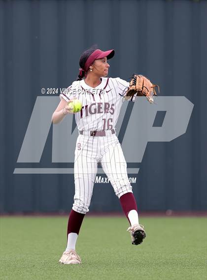 Thumbnail 3 in Round Rock @ Dripping Springs (UIL 6A Softball Bi-District Playoff) photogallery.