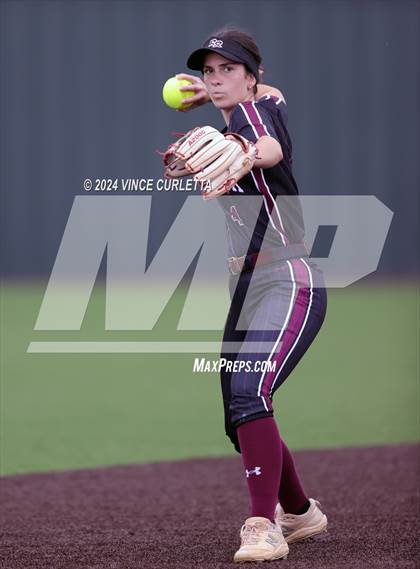 Thumbnail 3 in Round Rock @ Dripping Springs (UIL 6A Softball Bi-District Playoff) photogallery.