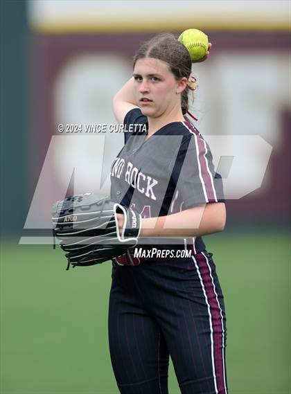 Thumbnail 3 in Round Rock @ Dripping Springs (UIL 6A Softball Bi-District Playoff) photogallery.