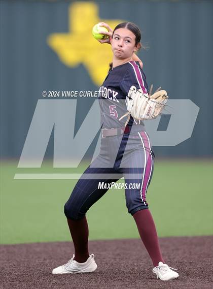 Thumbnail 3 in Round Rock @ Dripping Springs (UIL 6A Softball Bi-District Playoff) photogallery.