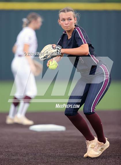 Thumbnail 2 in Round Rock @ Dripping Springs (UIL 6A Softball Bi-District Playoff) photogallery.