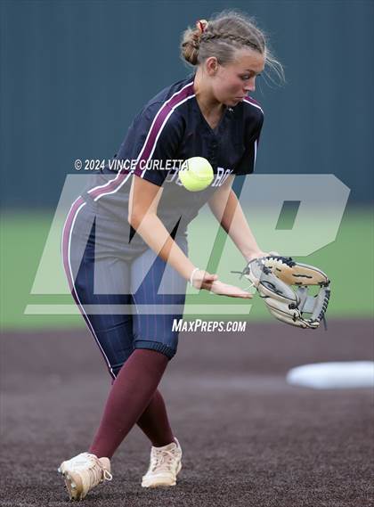 Thumbnail 1 in Round Rock @ Dripping Springs (UIL 6A Softball Bi-District Playoff) photogallery.