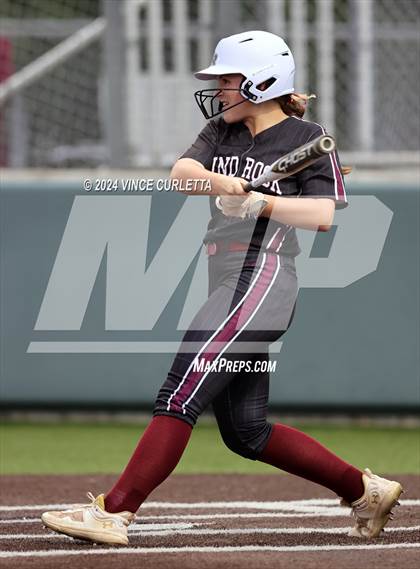 Thumbnail 1 in Round Rock @ Dripping Springs (UIL 6A Softball Bi-District Playoff) photogallery.
