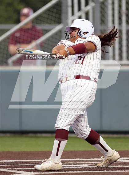 Thumbnail 3 in Round Rock @ Dripping Springs (UIL 6A Softball Bi-District Playoff) photogallery.