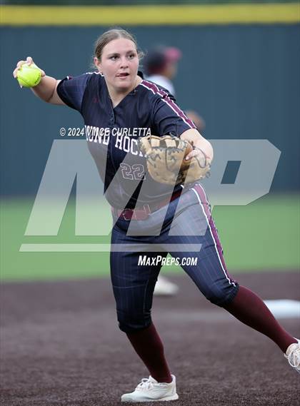 Thumbnail 3 in Round Rock @ Dripping Springs (UIL 6A Softball Bi-District Playoff) photogallery.