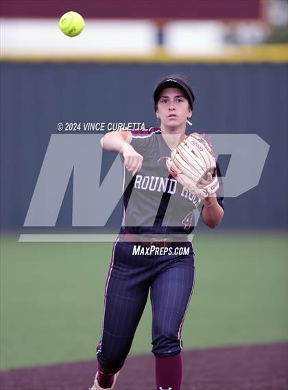 Thumbnail 3 in Round Rock @ Dripping Springs (UIL 6A Softball Bi-District Playoff) photogallery.