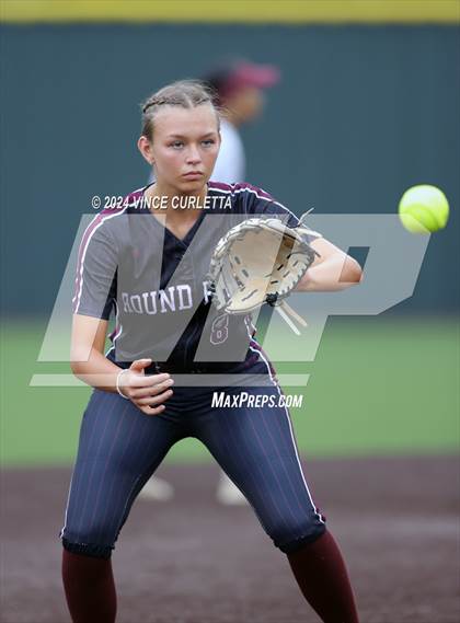 Thumbnail 3 in Round Rock @ Dripping Springs (UIL 6A Softball Bi-District Playoff) photogallery.