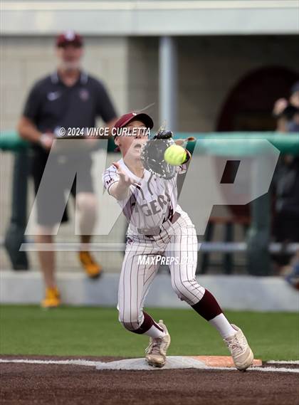 Thumbnail 3 in Round Rock @ Dripping Springs (UIL 6A Softball Bi-District Playoff) photogallery.