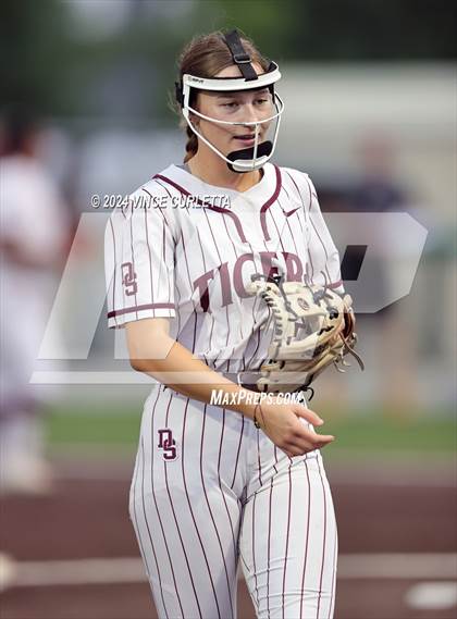 Thumbnail 2 in Round Rock @ Dripping Springs (UIL 6A Softball Bi-District Playoff) photogallery.