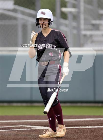 Thumbnail 2 in Round Rock @ Dripping Springs (UIL 6A Softball Bi-District Playoff) photogallery.