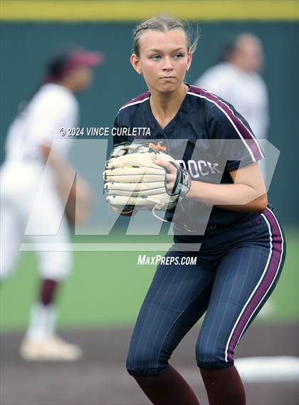 Thumbnail 1 in Round Rock @ Dripping Springs (UIL 6A Softball Bi-District Playoff) photogallery.