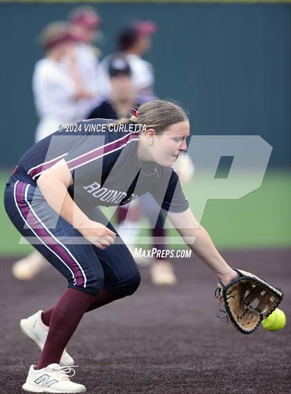Thumbnail 2 in Round Rock @ Dripping Springs (UIL 6A Softball Bi-District Playoff) photogallery.