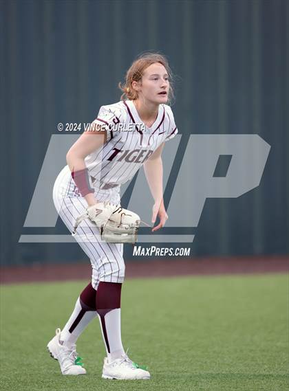 Thumbnail 2 in Round Rock @ Dripping Springs (UIL 6A Softball Bi-District Playoff) photogallery.