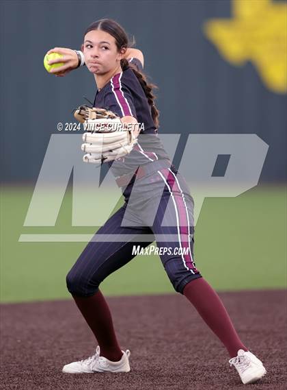 Thumbnail 3 in Round Rock @ Dripping Springs (UIL 6A Softball Bi-District Playoff) photogallery.