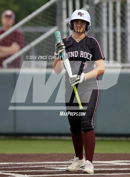 Thumbnail 3 in Round Rock @ Dripping Springs (UIL 6A Softball Bi-District Playoff) photogallery.