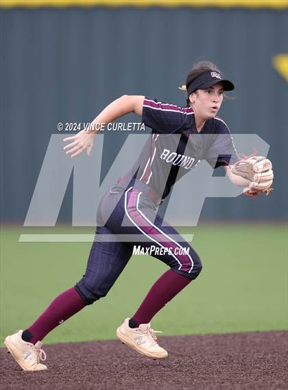 Thumbnail 1 in Round Rock @ Dripping Springs (UIL 6A Softball Bi-District Playoff) photogallery.