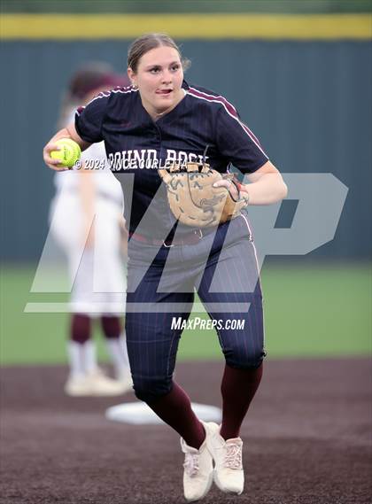Thumbnail 3 in Round Rock @ Dripping Springs (UIL 6A Softball Bi-District Playoff) photogallery.