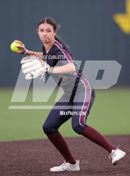 Thumbnail 1 in Round Rock @ Dripping Springs (UIL 6A Softball Bi-District Playoff) photogallery.