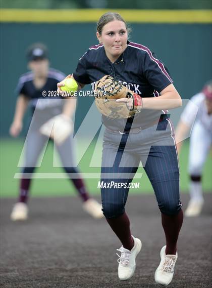 Thumbnail 1 in Round Rock @ Dripping Springs (UIL 6A Softball Bi-District Playoff) photogallery.