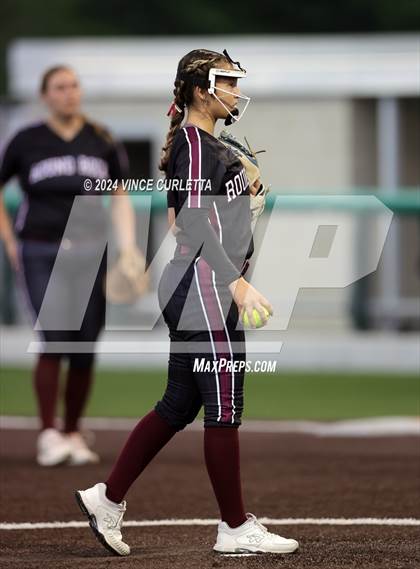 Thumbnail 1 in Round Rock @ Dripping Springs (UIL 6A Softball Bi-District Playoff) photogallery.