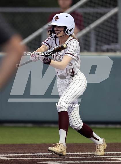 Thumbnail 3 in Round Rock @ Dripping Springs (UIL 6A Softball Bi-District Playoff) photogallery.