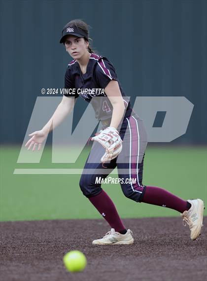 Thumbnail 2 in Round Rock @ Dripping Springs (UIL 6A Softball Bi-District Playoff) photogallery.
