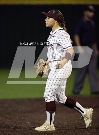 Thumbnail 3 in Round Rock @ Dripping Springs (UIL 6A Softball Bi-District Playoff) photogallery.