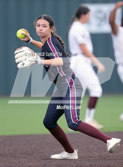 Thumbnail 1 in Round Rock @ Dripping Springs (UIL 6A Softball Bi-District Playoff) photogallery.
