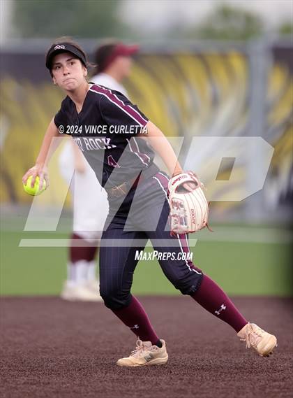 Thumbnail 1 in Round Rock @ Dripping Springs (UIL 6A Softball Bi-District Playoff) photogallery.