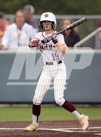 Thumbnail 3 in Round Rock @ Dripping Springs (UIL 6A Softball Bi-District Playoff) photogallery.