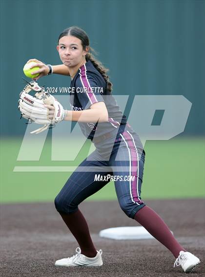 Thumbnail 3 in Round Rock @ Dripping Springs (UIL 6A Softball Bi-District Playoff) photogallery.