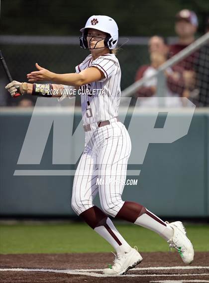 Thumbnail 3 in Round Rock @ Dripping Springs (UIL 6A Softball Bi-District Playoff) photogallery.