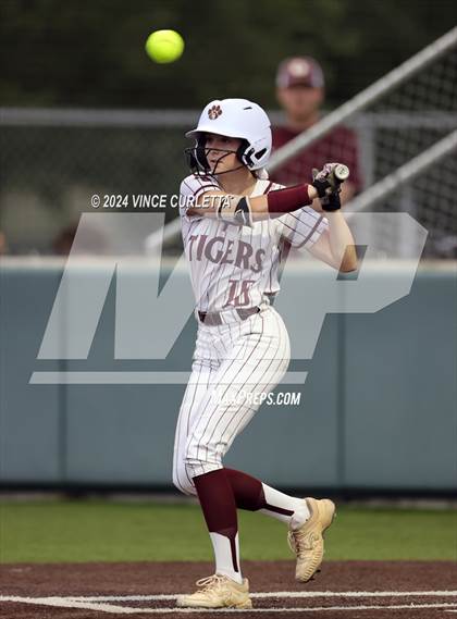 Thumbnail 2 in Round Rock @ Dripping Springs (UIL 6A Softball Bi-District Playoff) photogallery.