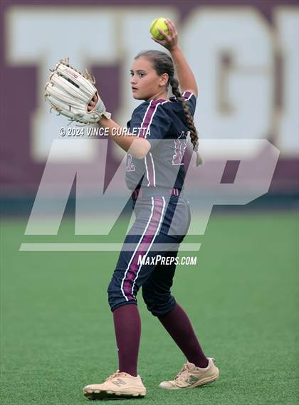 Thumbnail 3 in Round Rock @ Dripping Springs (UIL 6A Softball Bi-District Playoff) photogallery.