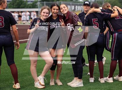 Thumbnail 3 in Round Rock @ Dripping Springs (UIL 6A Softball Bi-District Playoff) photogallery.