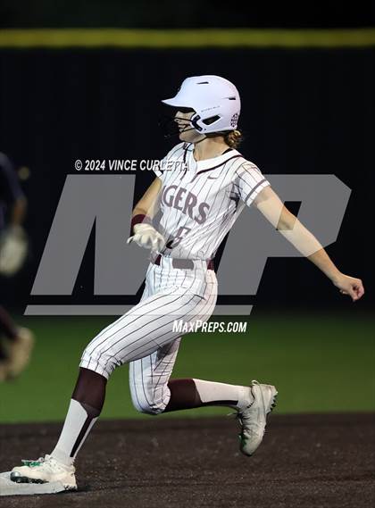 Thumbnail 1 in Round Rock @ Dripping Springs (UIL 6A Softball Bi-District Playoff) photogallery.