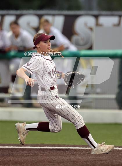 Thumbnail 2 in Round Rock @ Dripping Springs (UIL 6A Softball Bi-District Playoff) photogallery.