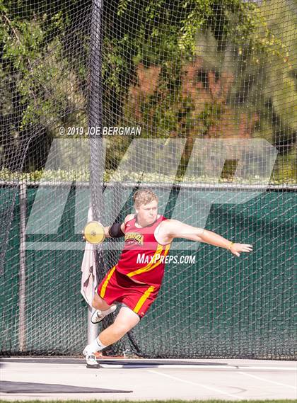 Thumbnail 2 in CIF Track and Field Championships (Boys Discus Finals) photogallery.