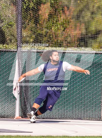 Thumbnail 3 in CIF Track and Field Championships (Boys Discus Finals) photogallery.