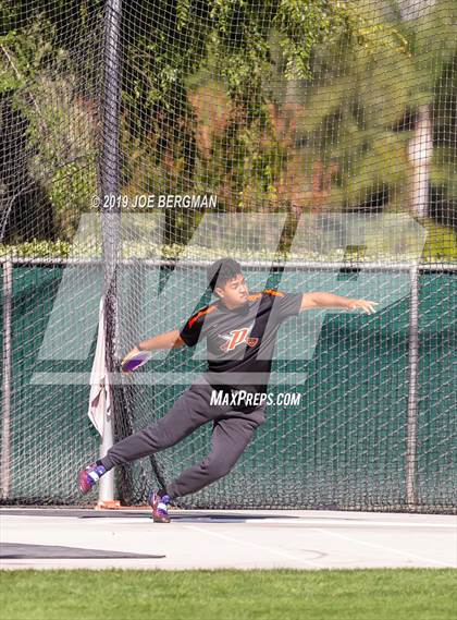 Thumbnail 1 in CIF Track and Field Championships (Boys Discus Finals) photogallery.