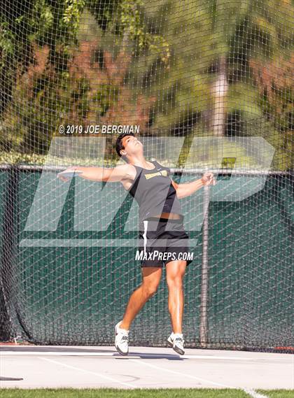 Thumbnail 1 in CIF Track and Field Championships (Boys Discus Finals) photogallery.