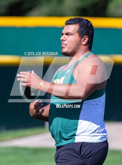 Thumbnail 1 in CIF Track and Field Championships (Boys Discus Finals) photogallery.